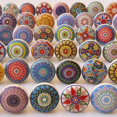 cabinet door knobs Ceramic Door Knobs Vintage  Cupboard Ceramic Pull Handles Ceramic Cabinet Drawer Knobs customized