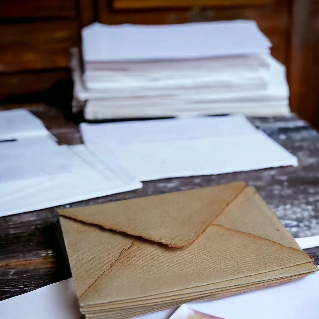 Wholesaler Deckle Edge Paper Envelopes Wedding Invitation Card Deckle Brown Burnt Paper Cotton Rag Eco Friendly Paper Envelopes