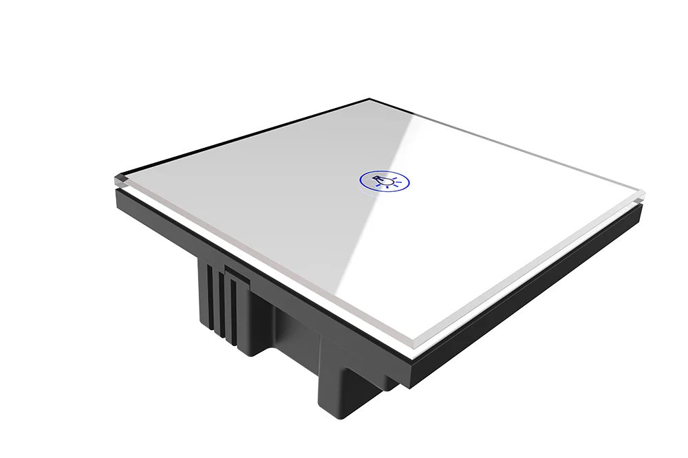 Smart wall touch switch smart Home Automation Fox Domotics google home alexa voice control capacitive touch switch