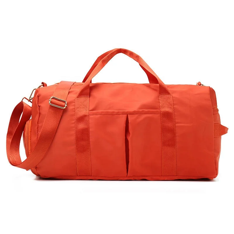 13 Color Custom Dry Wet Sport Duffel Holdall Training Yoga Travel Overnight Weekend Shoulder Tote Gym Bag With Shoes Compartment