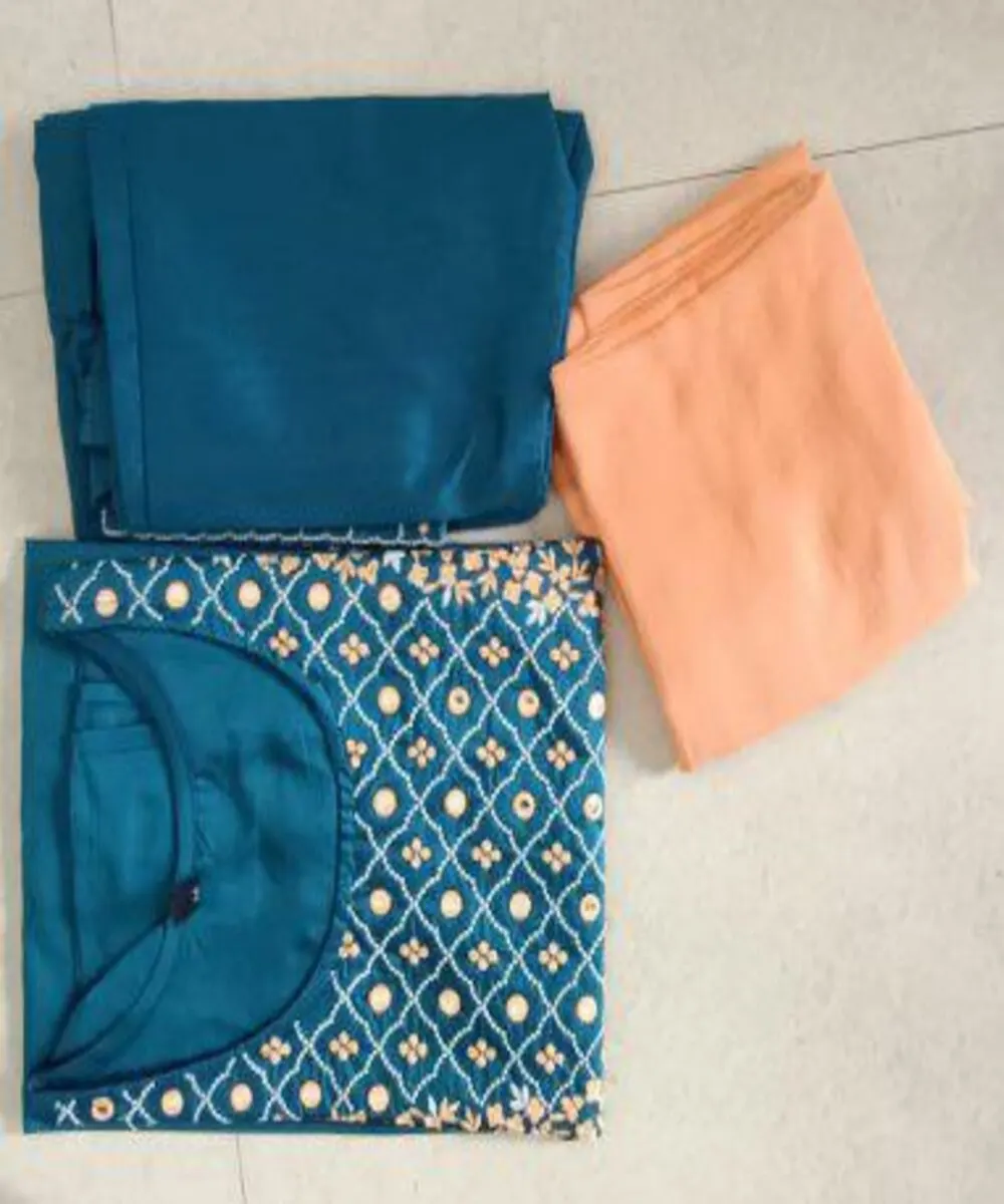 summer collective ethnic Garment India kurtis women latest in cotton rayon blend fabrics embroidered neck pattern soft smooth