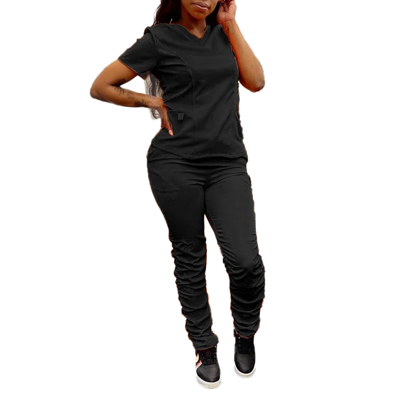 Dental Clinic Nursing Uniform Sets Short Sleeve Medical Scrubs Uniforms Women And Men Surgical Hospital Uniforms