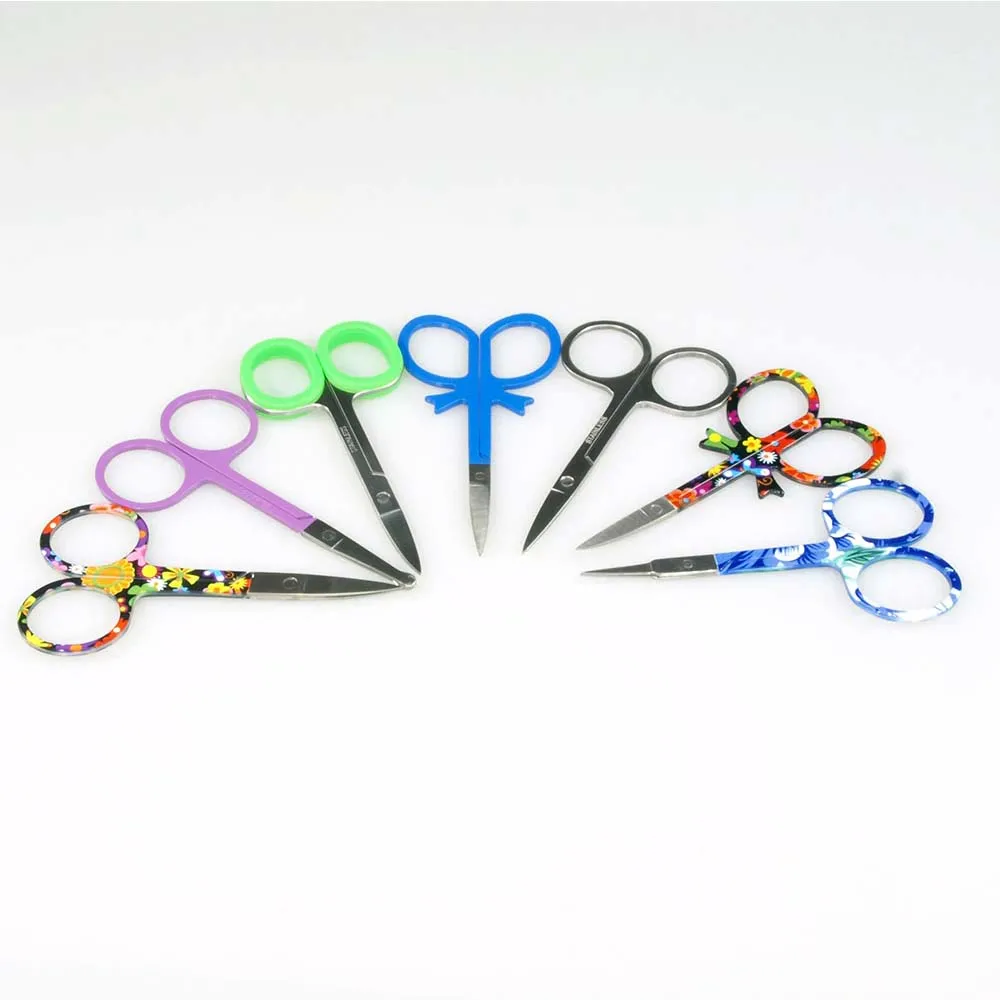 Professional Mix style Multi Nail Scissor Manicure For Nails Eyebrow Nose Eyelash Cuticle Scissors Curved