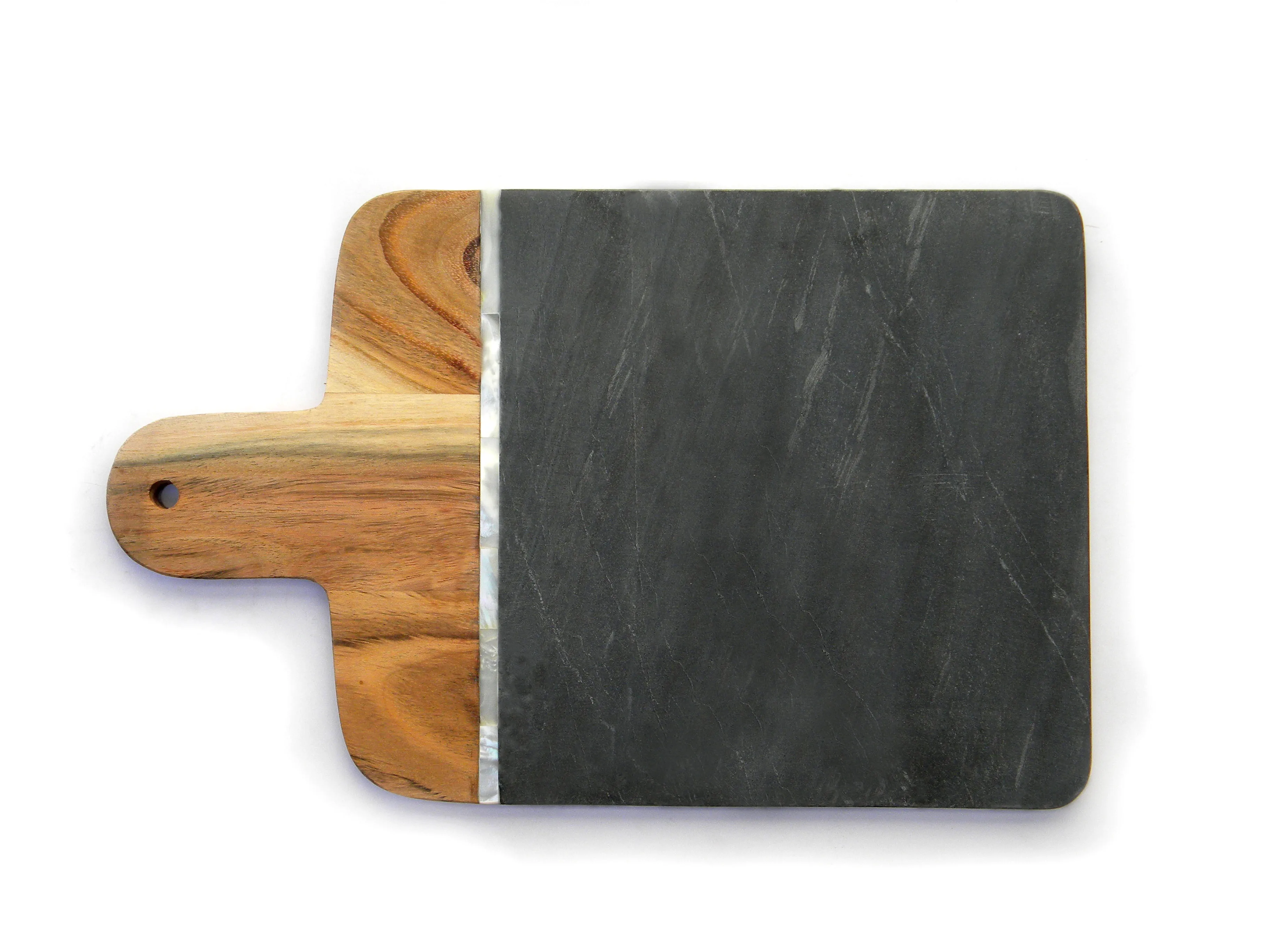 Круглый белый мрамор и дерево акации комбинированная разделочная доска для сыра поднос из натурального камня Кондитерская посуда