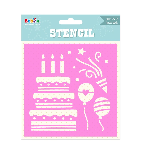 Custom reusable PET stencils kids stencil for painting