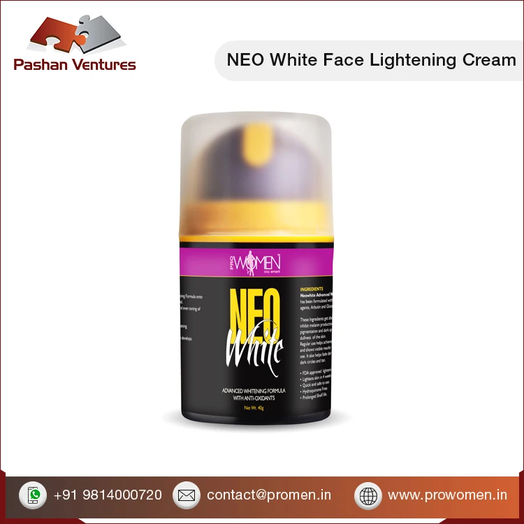 2024 Latest Stock Arrival NEO WHITE Face Lightening Fairness Cream for Women at Reasonable Price for Dull Skin