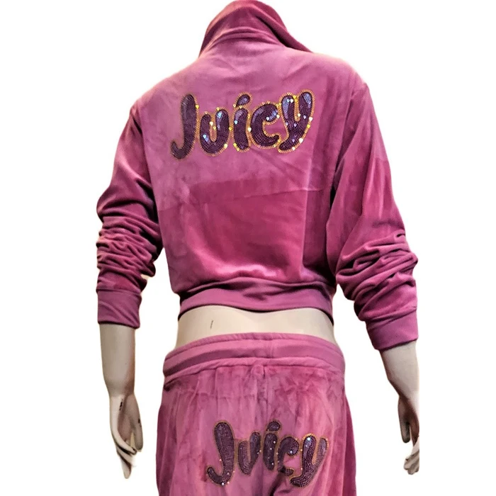 Women velvet/velour tracksuit custom design your own tracksuit women tie die velvet tracksuit wholesale sets