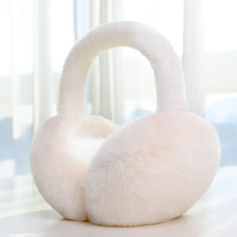 Unisex Australian Merino Sheepskin Fur Earmuffs Plush Furry Ear Cover Warmer Winter Outdoors Real Australian Merino Sheepskin