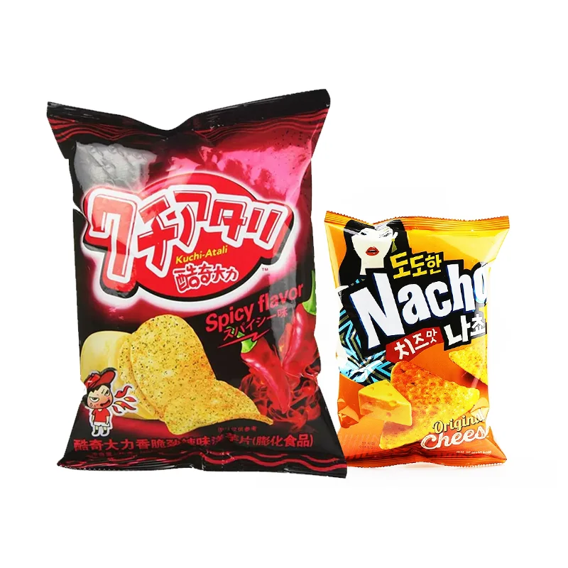 Customized Printing Aluminum Foil Potato Chips Vacuum Packaging Bags Clear Heat Seal Plantain Chip Bag