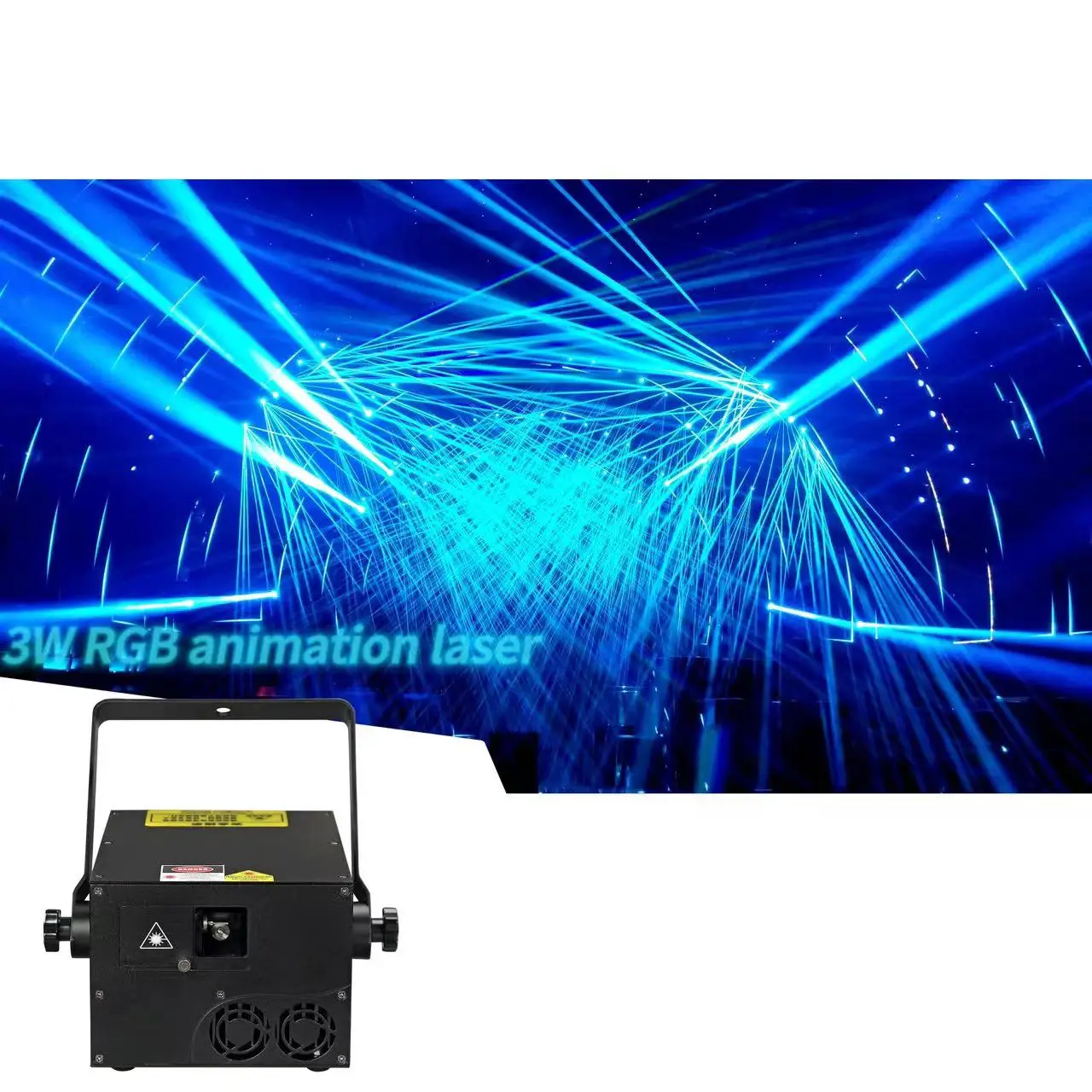 Professional DMX512 Remote Control 3Watt RGB 3in1 Beam Light Stage Disco Animation Laser Light