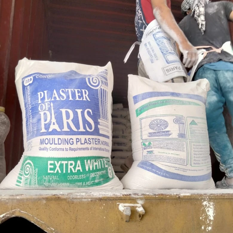 Perfect  Quality Gypsum Powder Plaster Of Paris  packaging 20&25&40 kg pp bag  control initial  as  request Egyptian  Origin