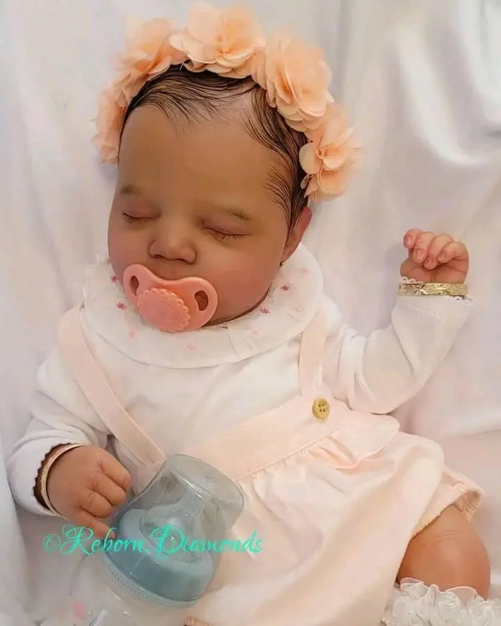 Reborn Baby Dolls Sunny - 17Inch Cute Soft Vinyl Realistic Baby Doll Smiling Real Life Baby Dolls with Complete