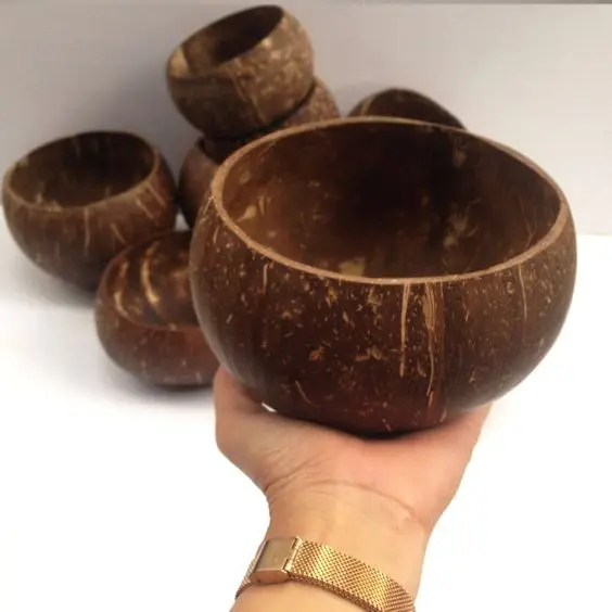Export Quality Wooden Coconut Shell Bowls | Bowls Made From Natural Coconut Shell | Eco-Friendly Premium Bowl March Expo Product