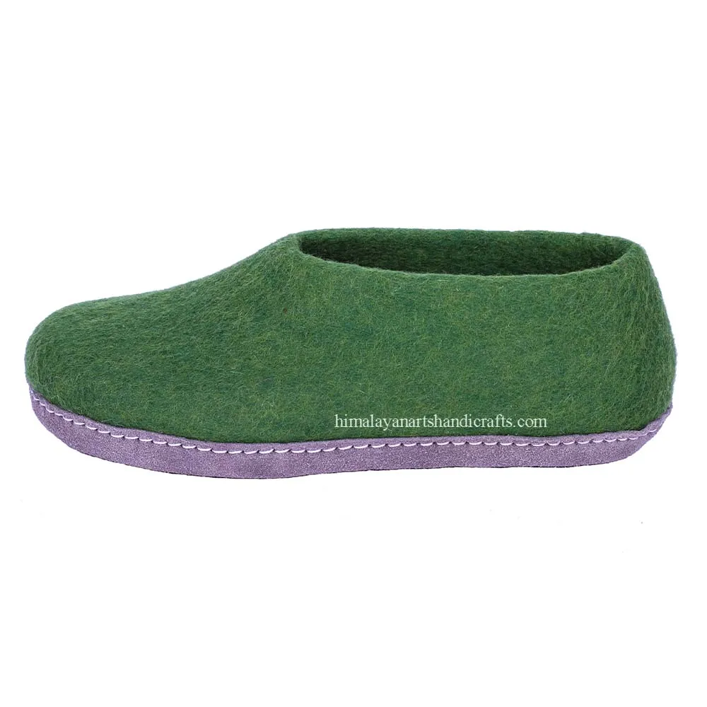 Handmade in Nepal Felt Slipper/Shoes/Boot