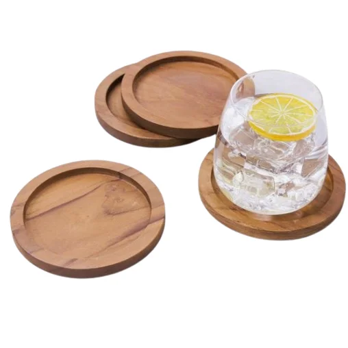 High Selling Beverage Cup Coasters Modern Bar Coasters Coffee Table Coasters Rounded Shape Table Decoration & Accessories