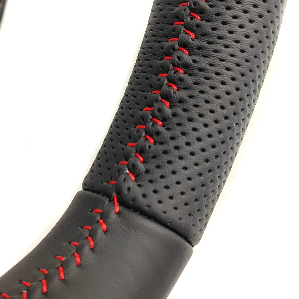 Leather flat-bottomed steering wheel sports for Audi A3 A4 A5 Upgrade S3 S4 S5 full perforated semi-perforated steering wheel