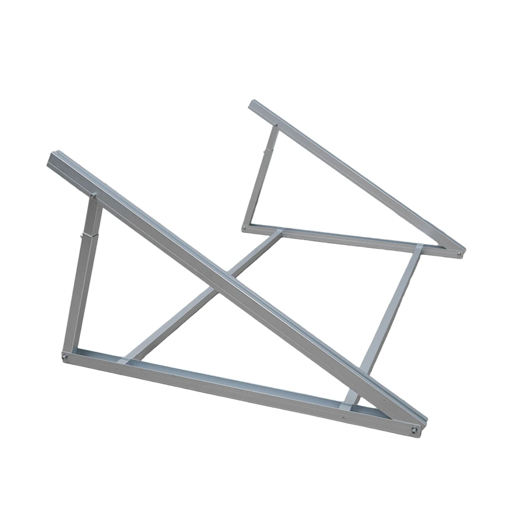 Adjustable Solar Mounting System  Flat Roof Solar Mounting Structure Aluminum Rail