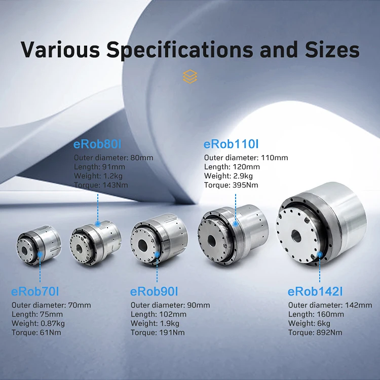 eRob70 Robot Joint Module Reducer DC Servo Brushless Electric Motor with Brake