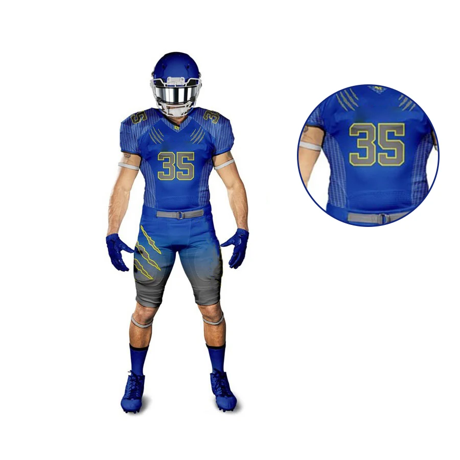 3D Sublimation Printing American Football Uniform Best Hot Sale Top Quality Customized American Football Uniform for Unisex