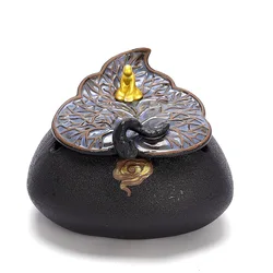 Personal Portable Indoor Small Luxury Black Hotel Pottery Antique Metal Colored Ashtrays