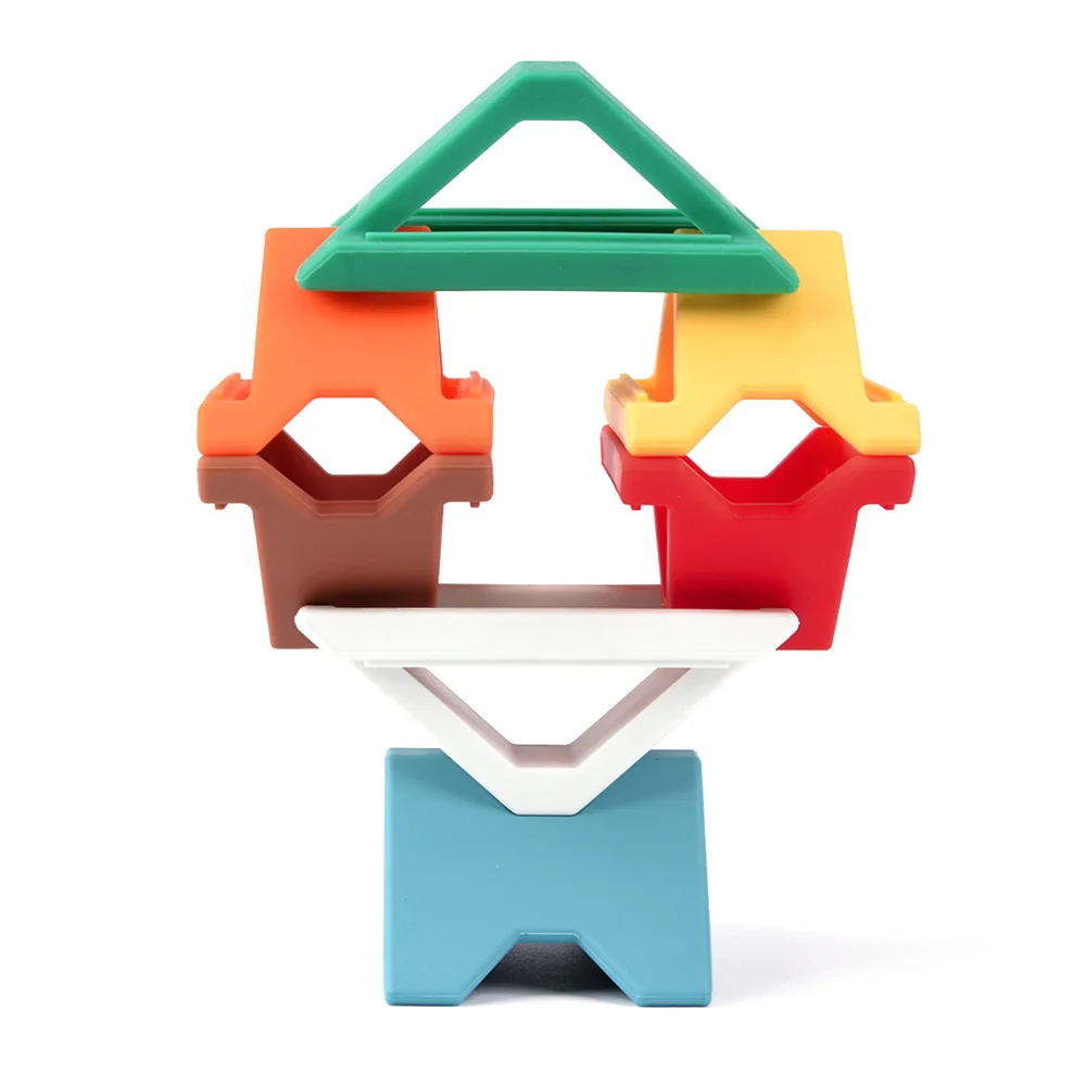 wholesale kids bpa free food grade silicone educational building blocks toys blocks game brain games for children