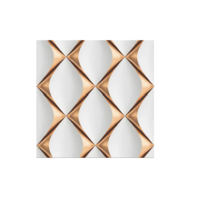 Plated Tile Carpet Puzzle Deco Wall Floor Tiles Glossy Polished Porcelain Luxury Golden Black Tile Traditional Pattern Gold Room