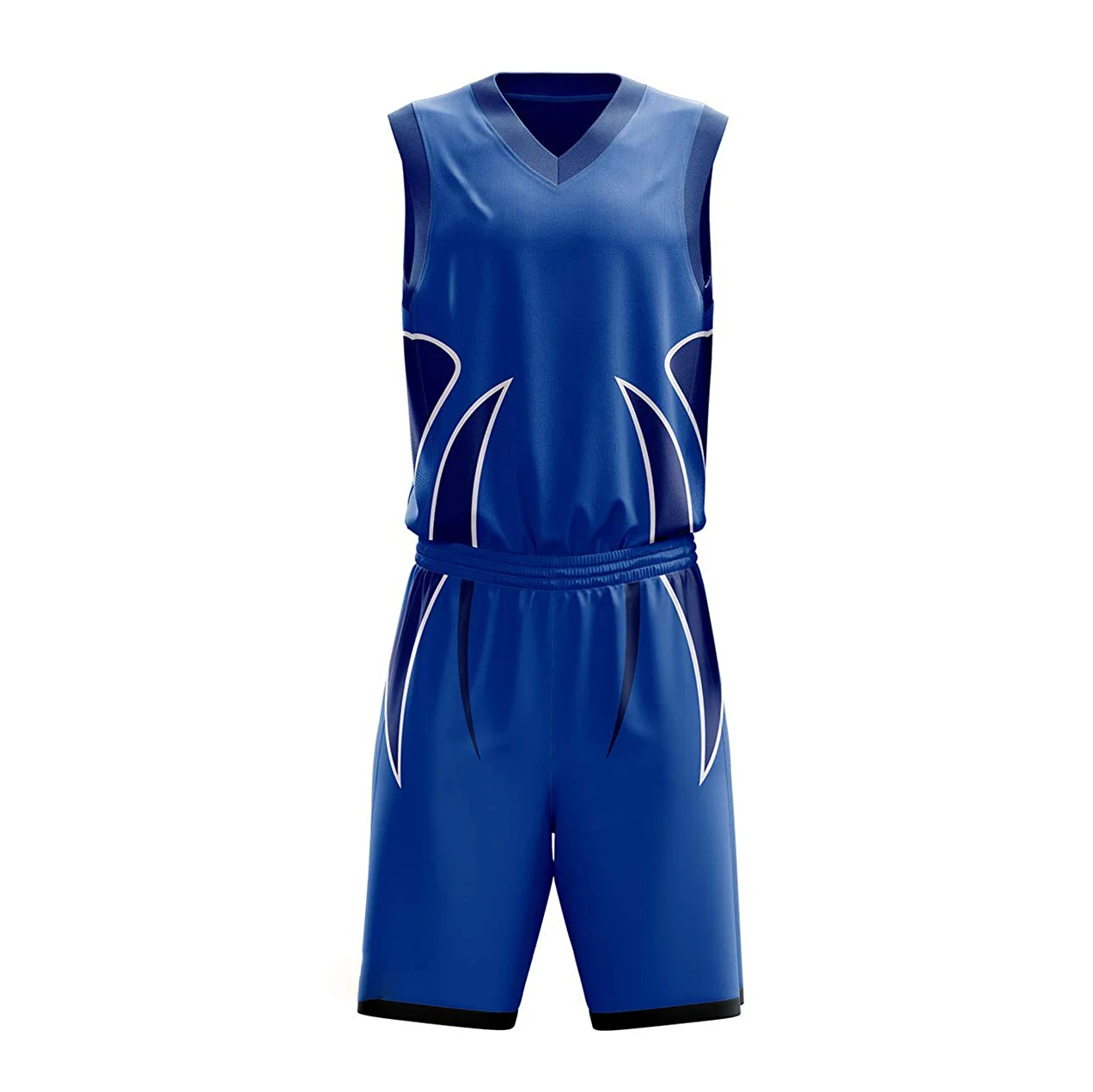 OEM Man Basketball Uniforms in Polyester Fabric Quick Dry Breathable Sports Bar Uniforms For Adults