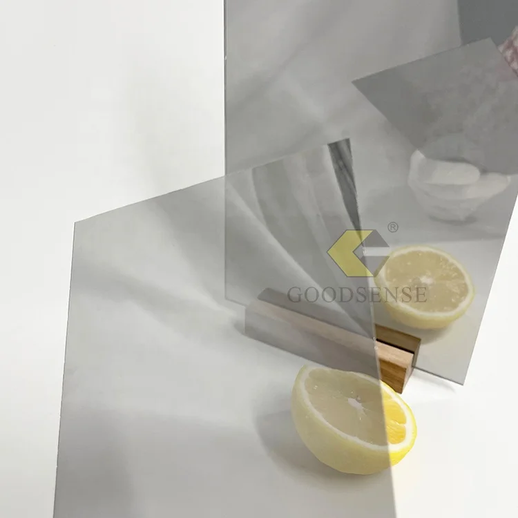 Goodsense Half Mirror Acrylic Manufacturer Organic Acryl Plexiglass Two Way Mirror Transparent Peek for Consumable Material