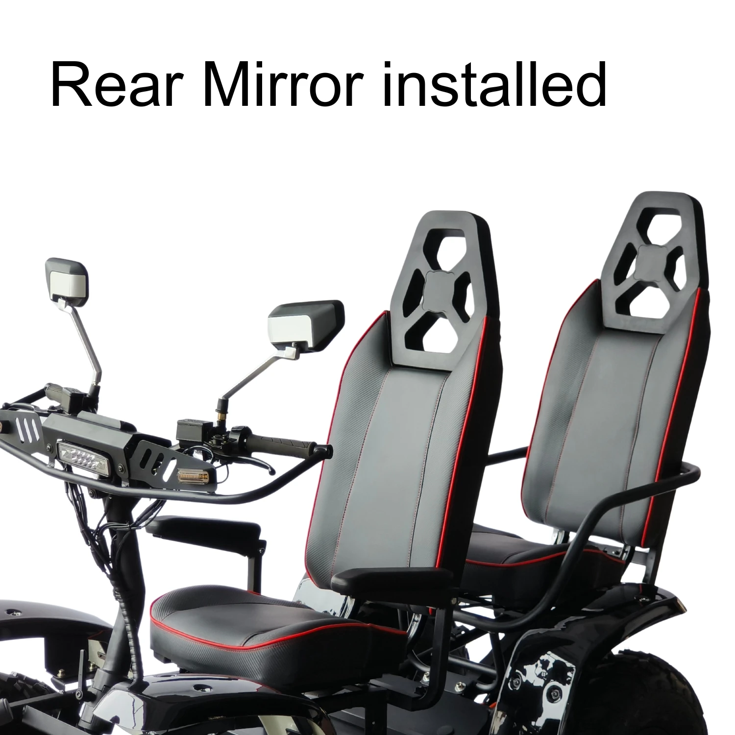 (QT-E01 B) 6000W 4 Wheel 4 Hub Motor Special Transport E Scooter Quad 4x4 Ride on Car Adult Transporter