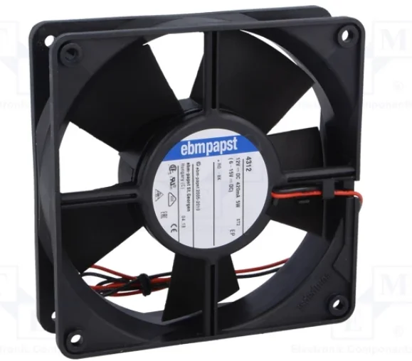 EBM-Papst 4312/17T DC Fans DC Axial, 119x32mm 12VDC, Ball, Alarm