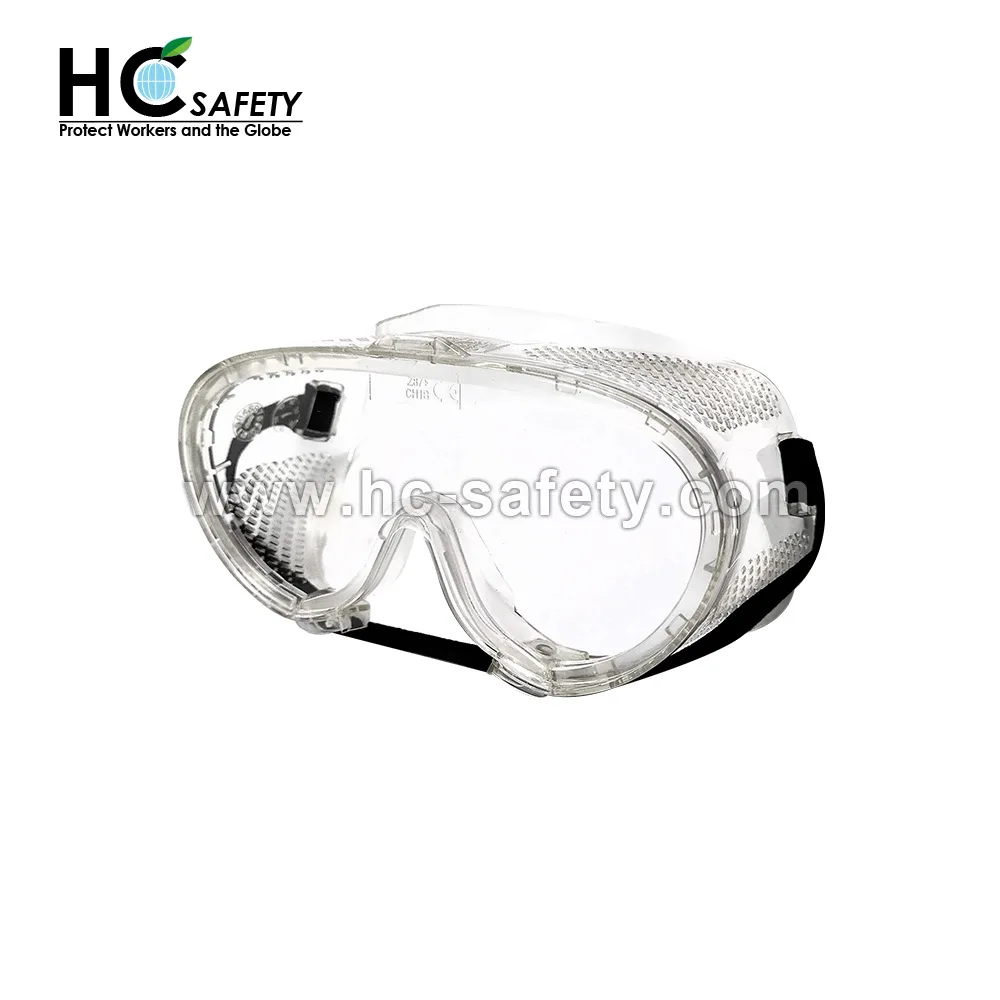 A611-3A flexible vinyl frame dust goggles personal protective equipment anti fog safety goggle lab safety goggles