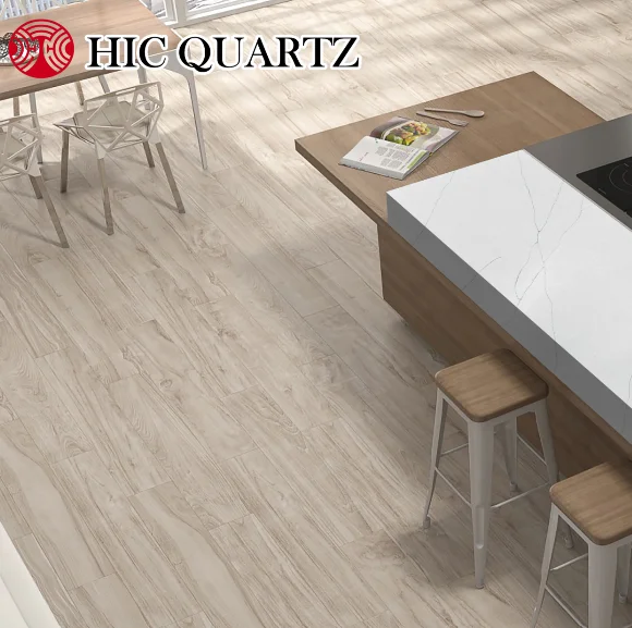 F198 Barranca White Artificial Quartz Countertops Vanity Tops Table Tops Engineered Stone Made 90-95% Crushed Natural Quartz