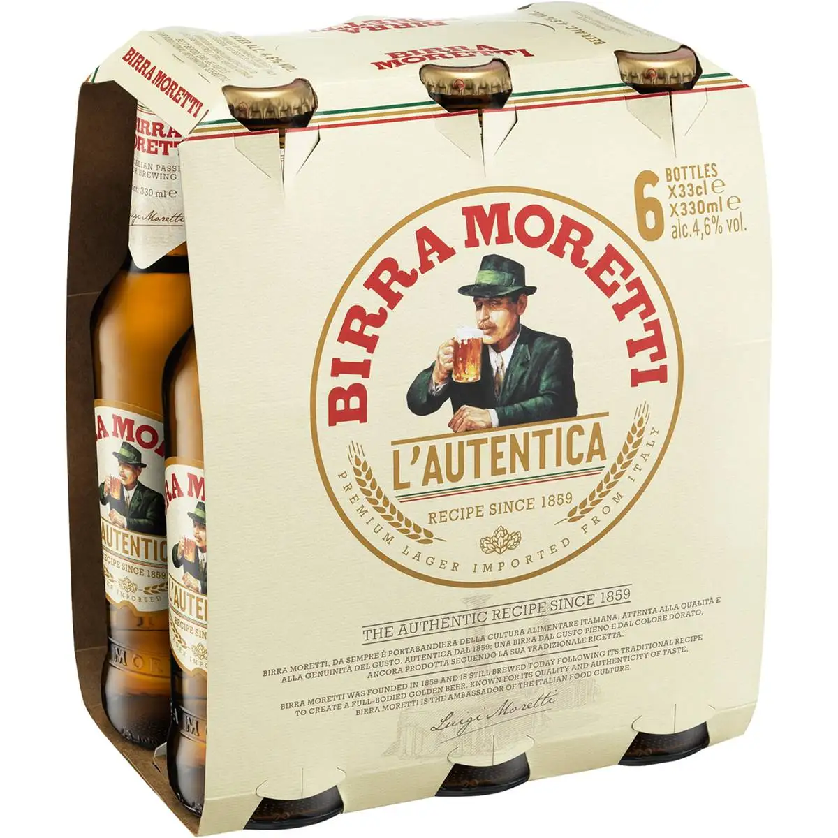 Buy Moretti La Rossa Amber Ale Online - Imported from Italy
