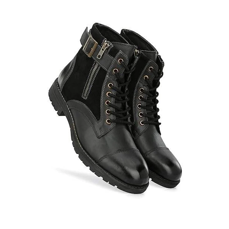 Exclusive Range of Top Quality Customized Logo 100% Genuine Leather Shoes Hiking Boots for men from Indian Manufacturer