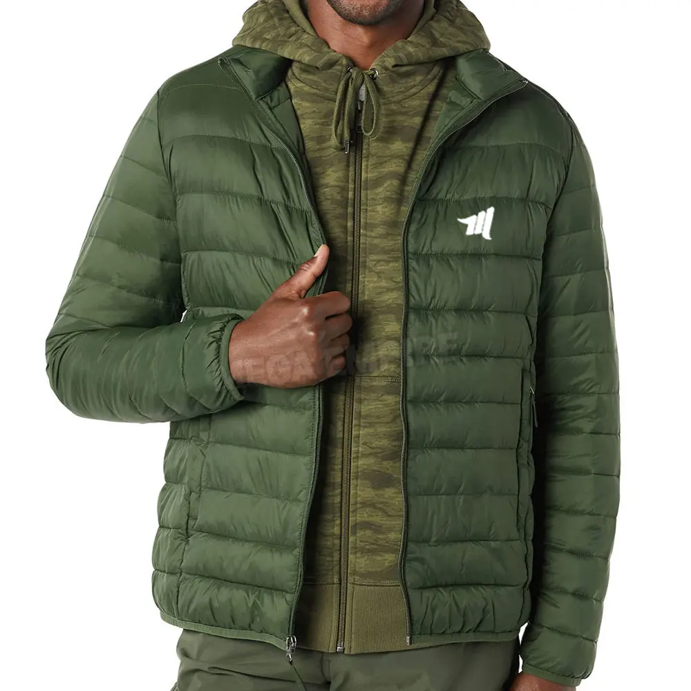 Plus Size Long Sleeves Winter Puffer Jacket Latest Design Men Clothing Yellow Color Puffer Jacket