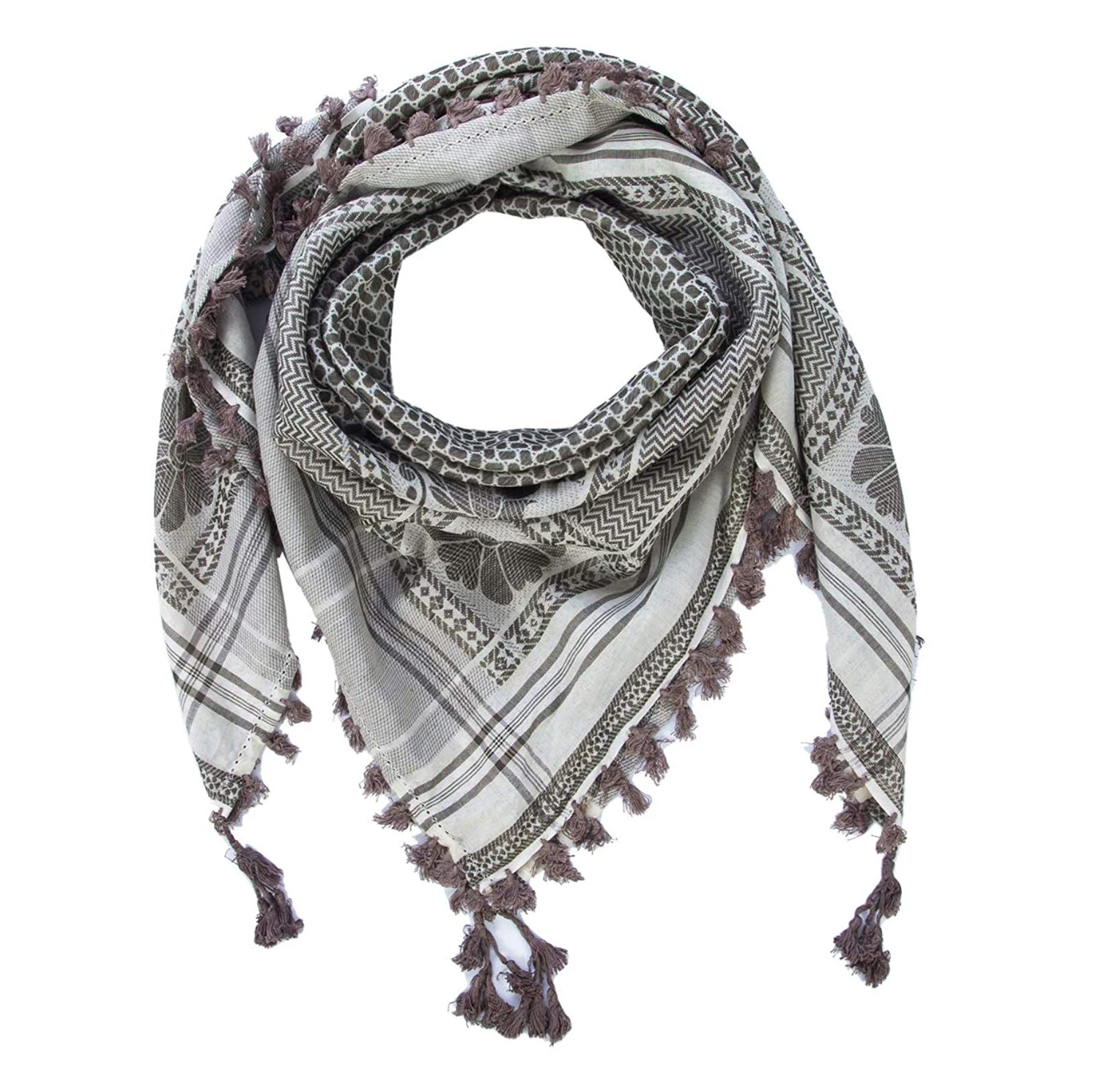 Tactical Desert Wrap Keffiyeh Head Neck Arab Scarf For Men Custom Logo Yashmagh Arafat Scarf Keffiyeh Fabric Shemagh Scarf