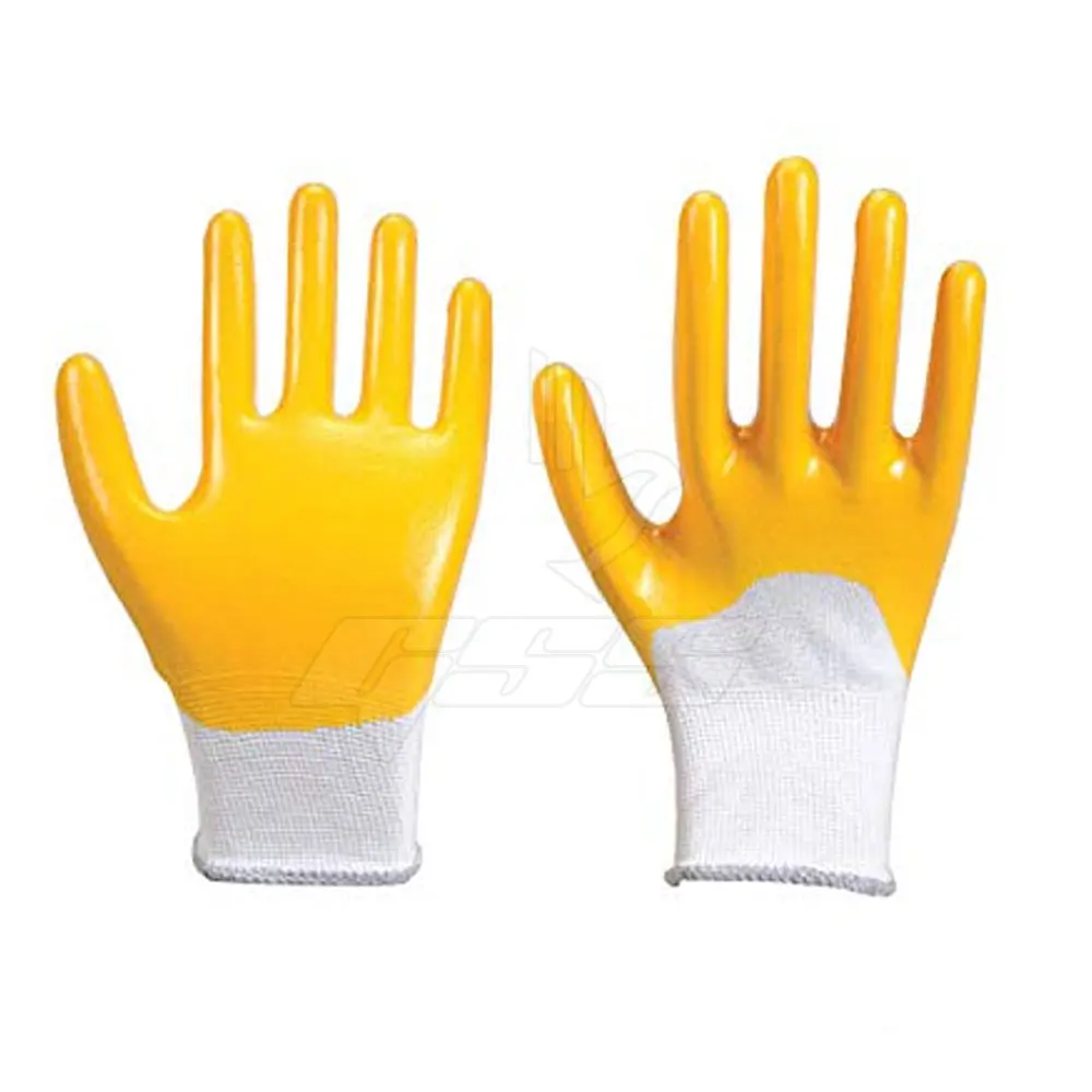 2024 Custom Logo Printed Coated Gloves Comfortable Breathable PVC Made Natural Rubber Nitrile OEM Service Available Hot Selling