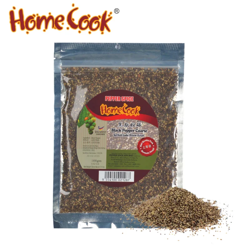 Malaysia Factory Price Dried Coarse Black Pepper Extract Premium Grade Black Pepper Exporter OEM Available For BBQ Meat Marinade