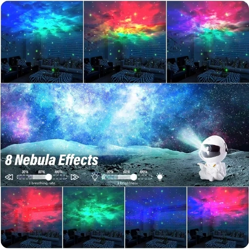 Star Galaxy Projector Night Light Space Astronaut Projector Starry Nebula Ceiling LED Lamp for Bedroom Home Decorative kids gift