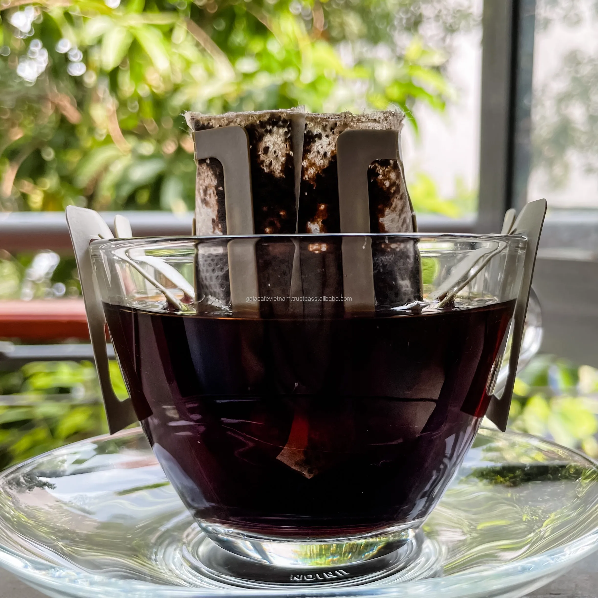 Ground Coffee Drip Bag Ready to Brew Pour Over Slow Drip Coffee Paper Filters with Hanging Ears  Premium Quality Coffee Beans