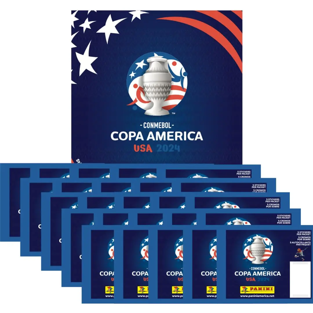 2024 Panini Copa Soccer Futbol America Sticker Album & 10 Pack Lot FACTORY SEALED