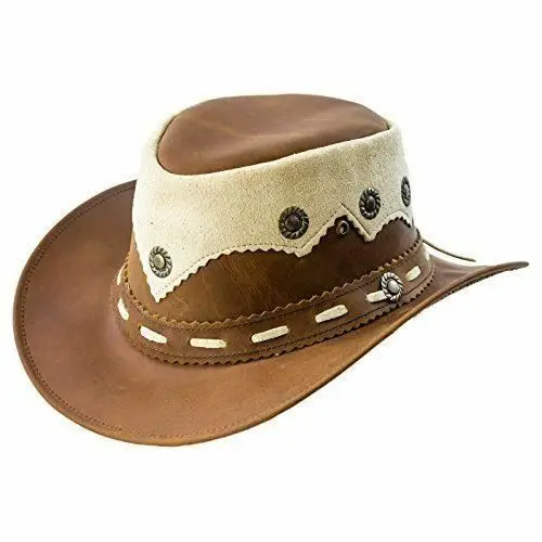 Men leather hat for man fashion classic genuine leather hat Best Quality Custom Logo Custom Colour Design