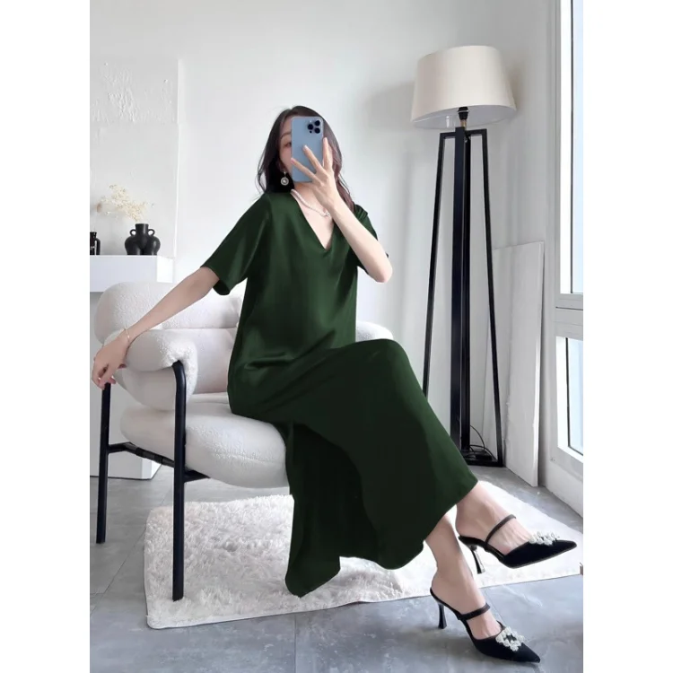 Lady Dress High Quality Breathable For Women Clothing Maxi Dress Customized Color Vietnam Manufacturer