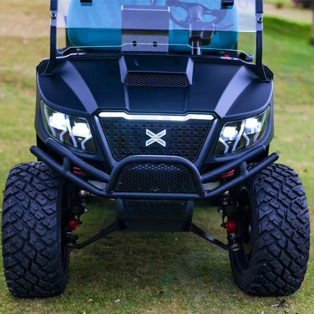 2024 Newest Design Resort Hotel Park Golf Course Sightseeing Golf Car High Chassis Lifted Electric Golf Cart