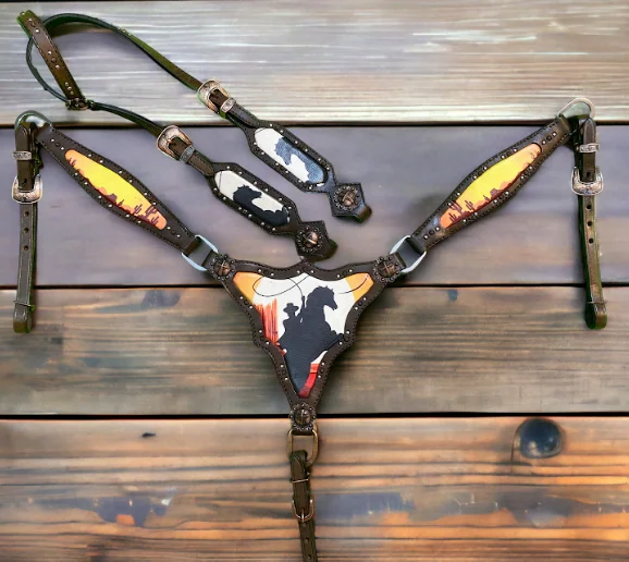 Argentina Cow leather Western Horse Headstall Smartly Design Leather Western Horse Headstall For Horse From Indian Supplier