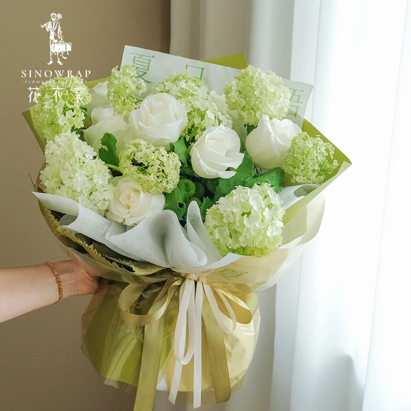 Sinowrap Waterproof Colored Cellophane Paper Plastic Good Quality Fresh Flower Wrapping Paper