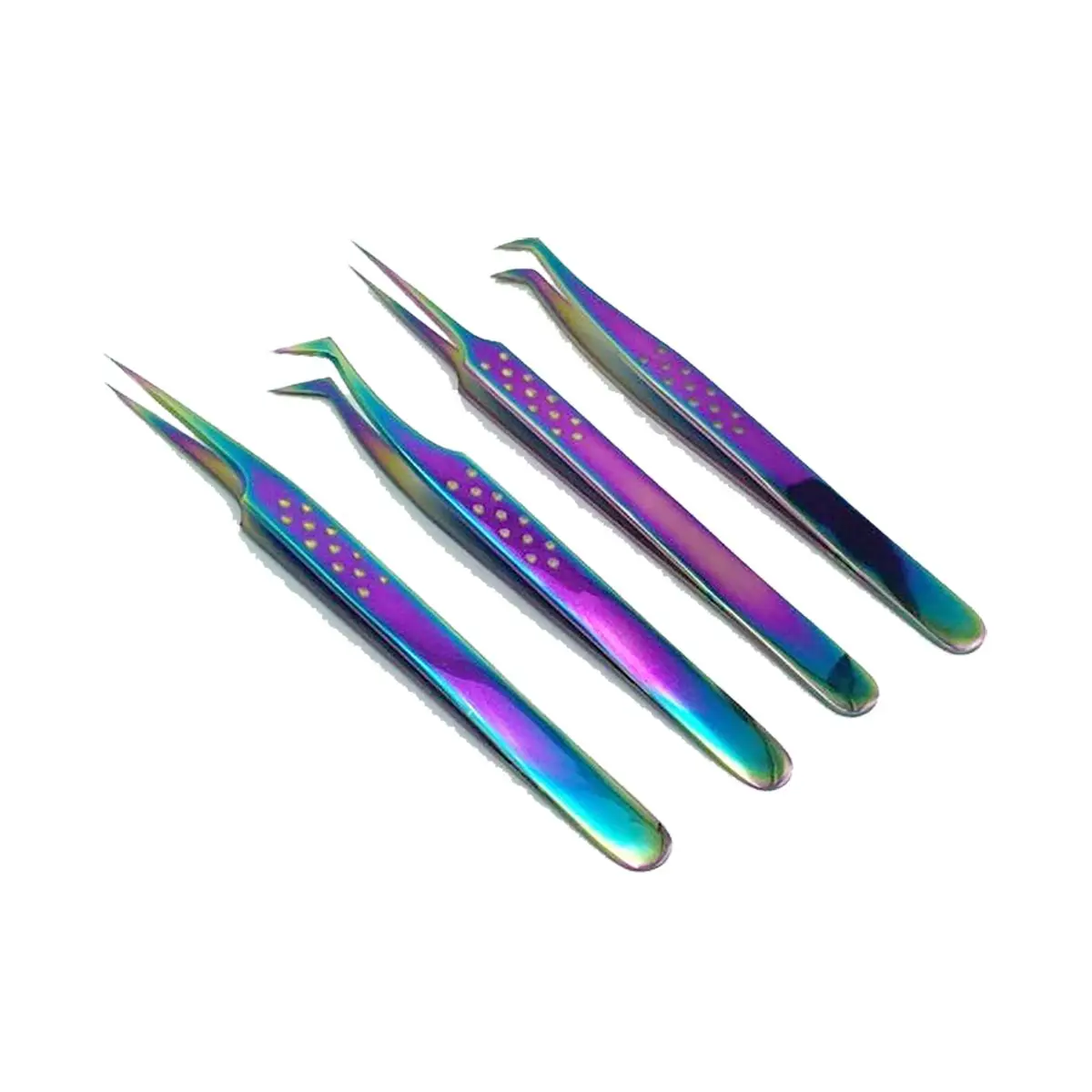 Nice eyebrow tweezers black Welcomed Eyelash Tweezers With Logo With Paper Transfering Printing tweezers