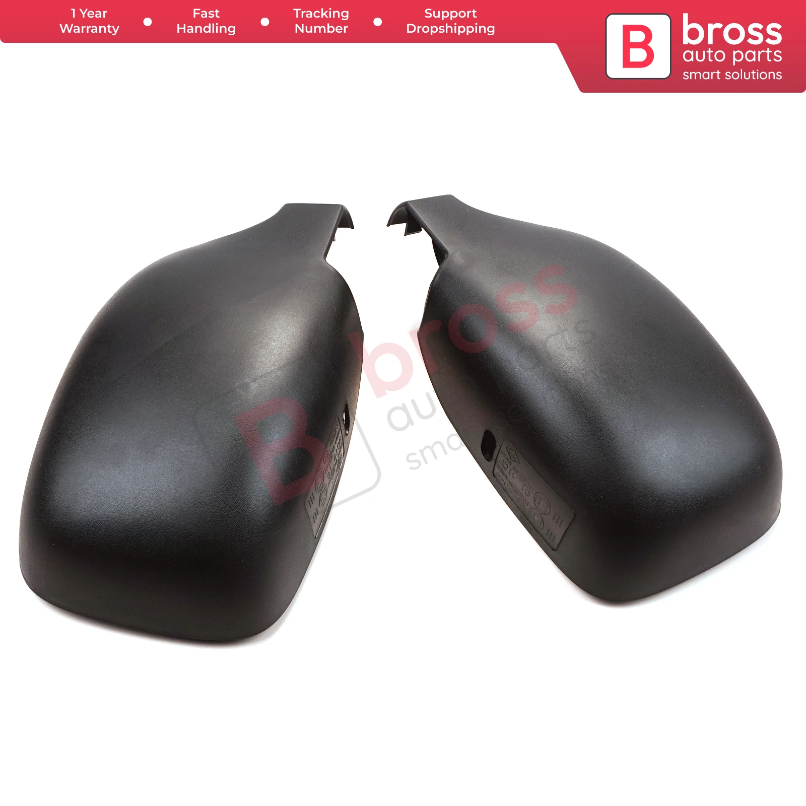BSP1110 Side Wing Mirror Scull Cap Cover Left Right 8200245171 8200245172 for Renault Kangoo Nissan Kubistar 1997-2008 405