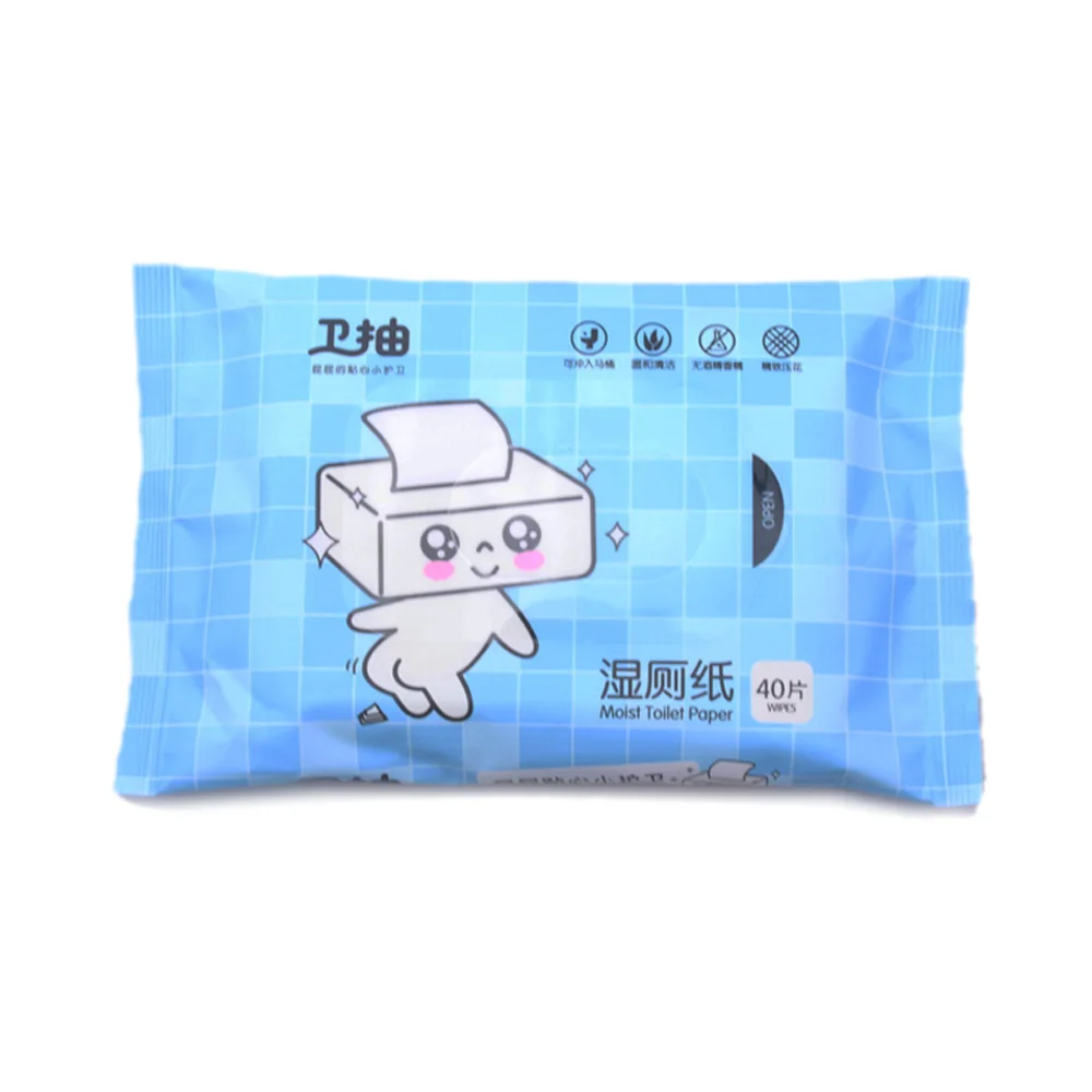 China manufacturer Disposable Oem Private Label Natural Toilet Wipes Pre Moistened Butt Cleaning Wipes Flushable Wet Wipes