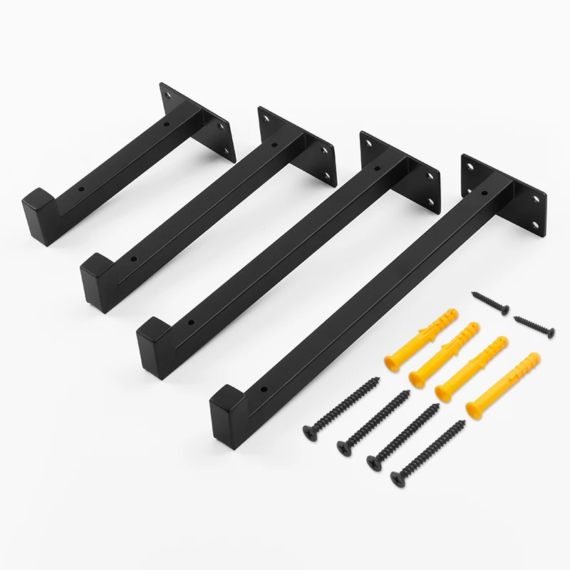 Heavy Duty Floating Shelf Bracket Wall Mount Metal Shelf Bracket Hardware Bracket for Home Decor/Storage/Farmhouse